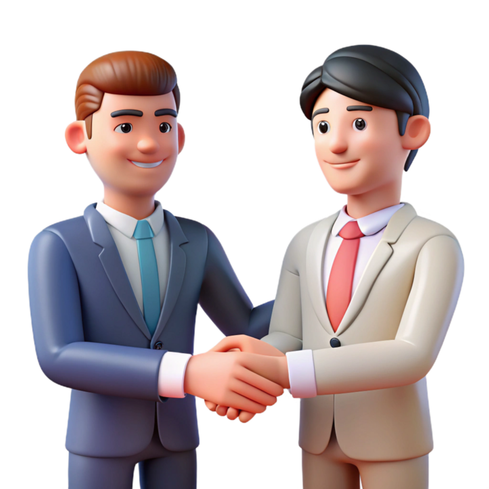 wonderful abstract Close Up of Handshaking Business People Transparent high quality png