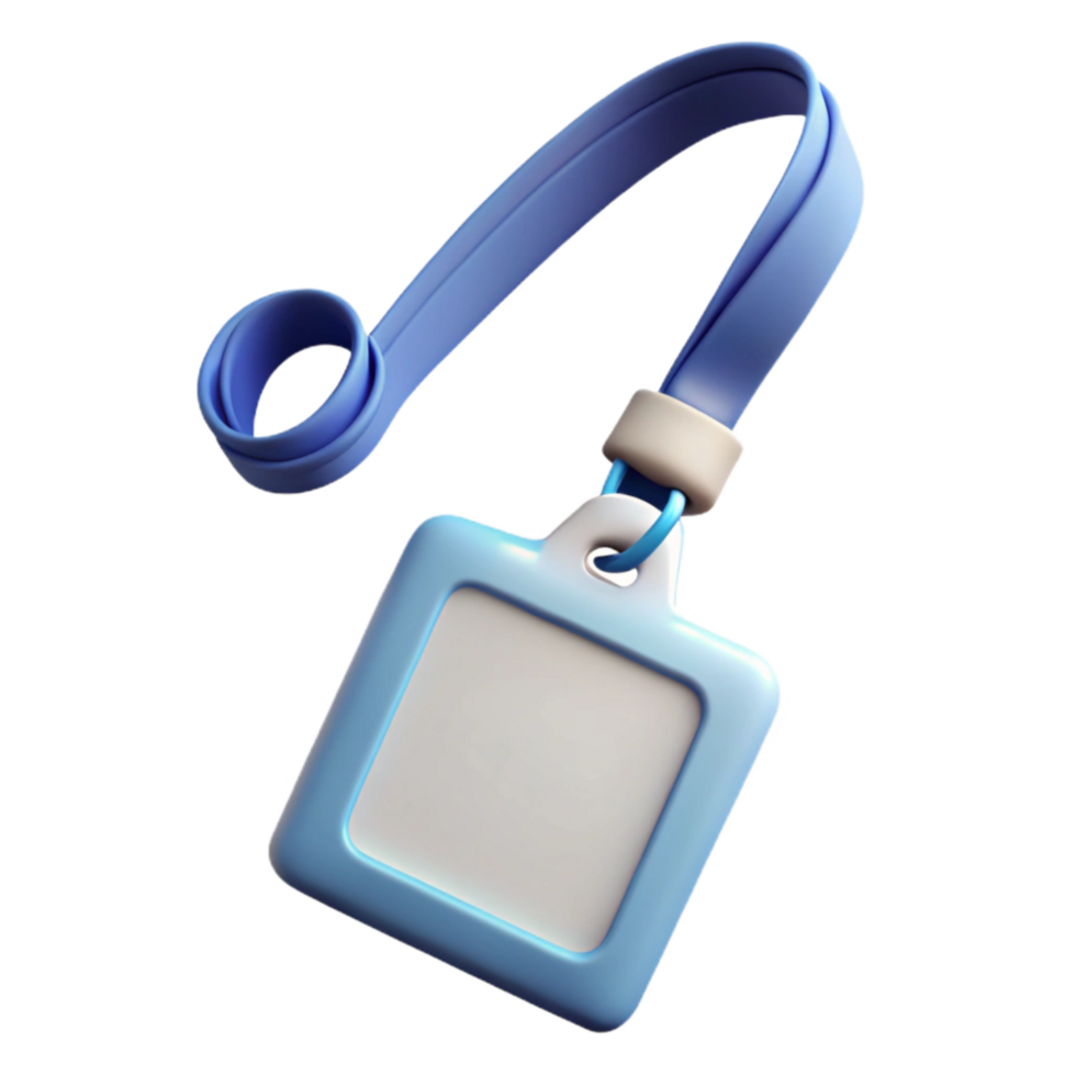 stunning contemporary Close Up of Lanyard with Blank Badge Transparent professional png