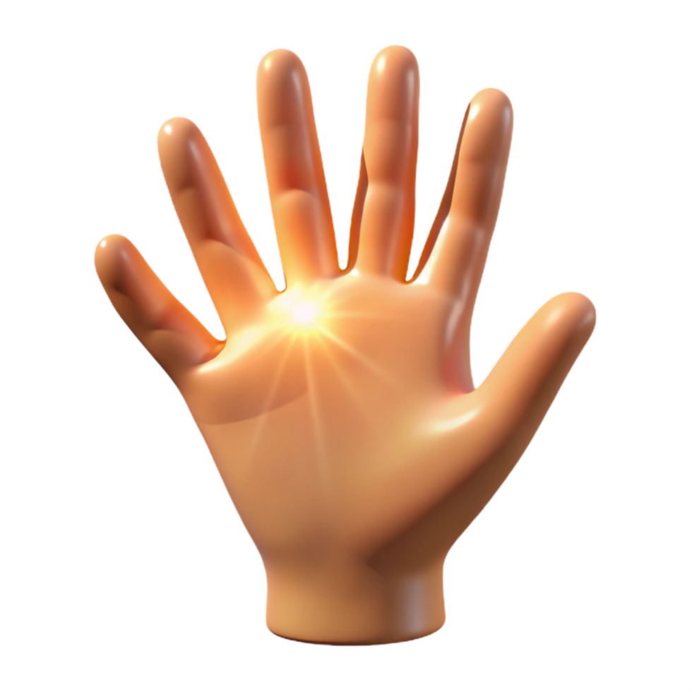 impressive classic Close Up of Open Hand with Sunlight Transparent genuine png