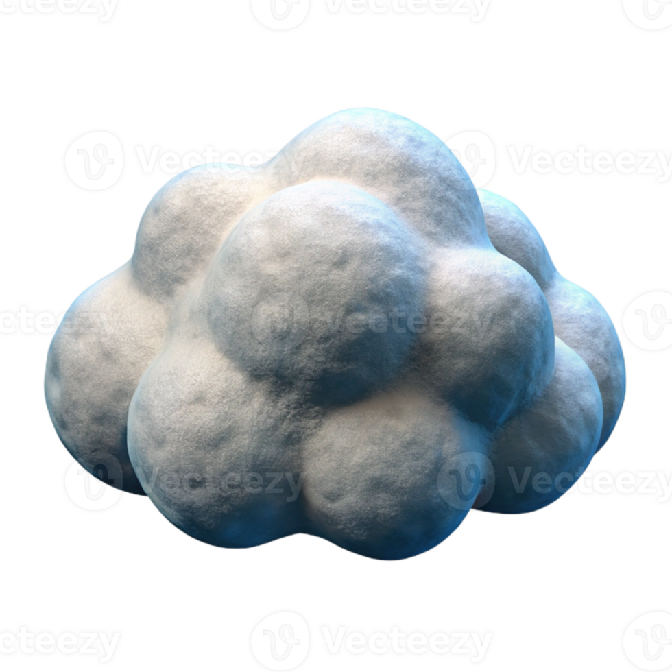 elegant traditional Cloud Cutout with Fluffy Texture Transparent Background professional png