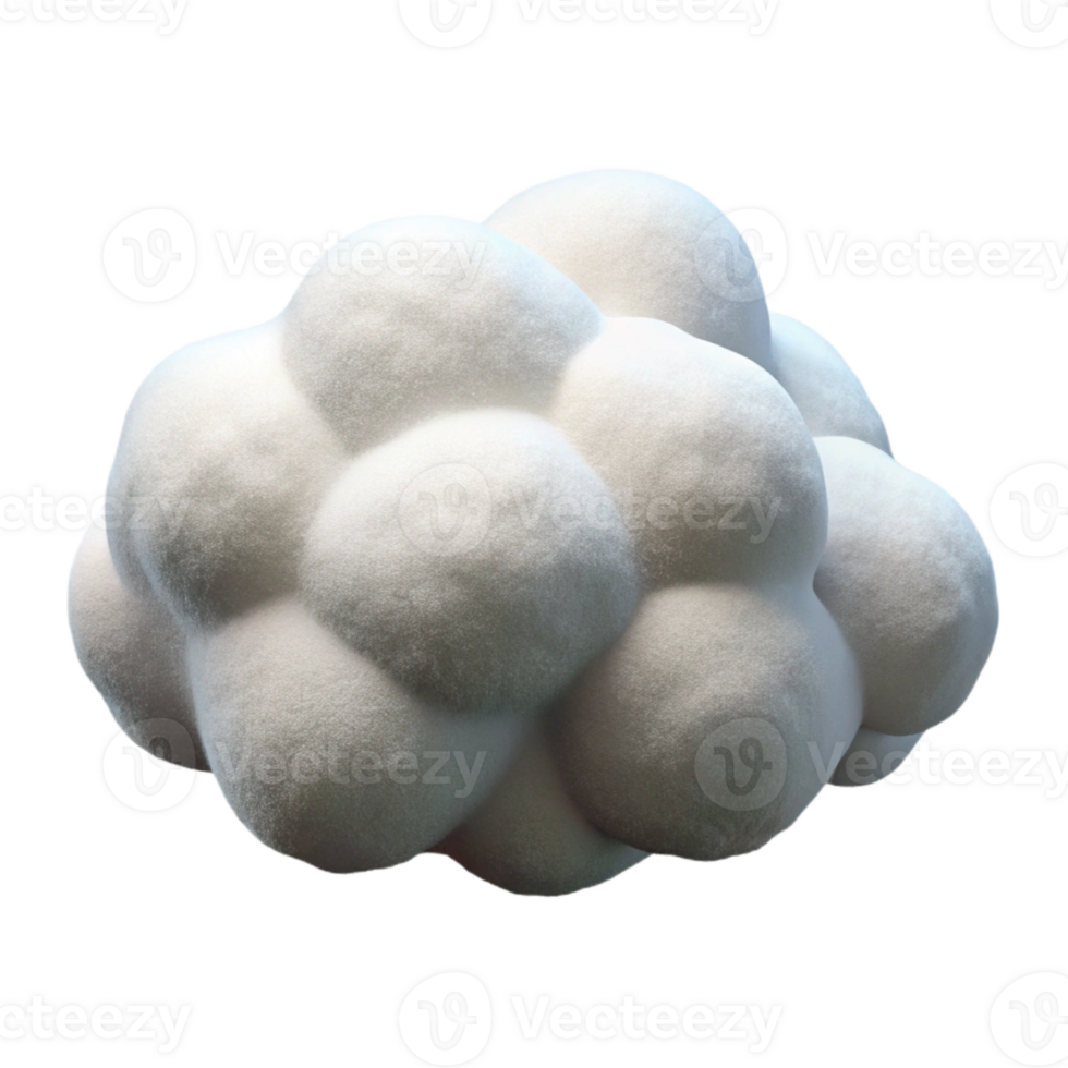 serene abstract Cloud White Fluffy Isolated exclusive png