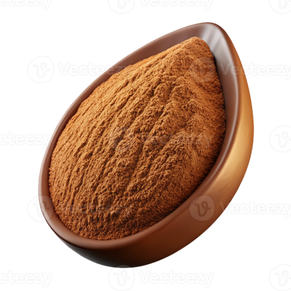 extraordinary creative Cocoa Powder Cutout with Rich Brown Color professional png