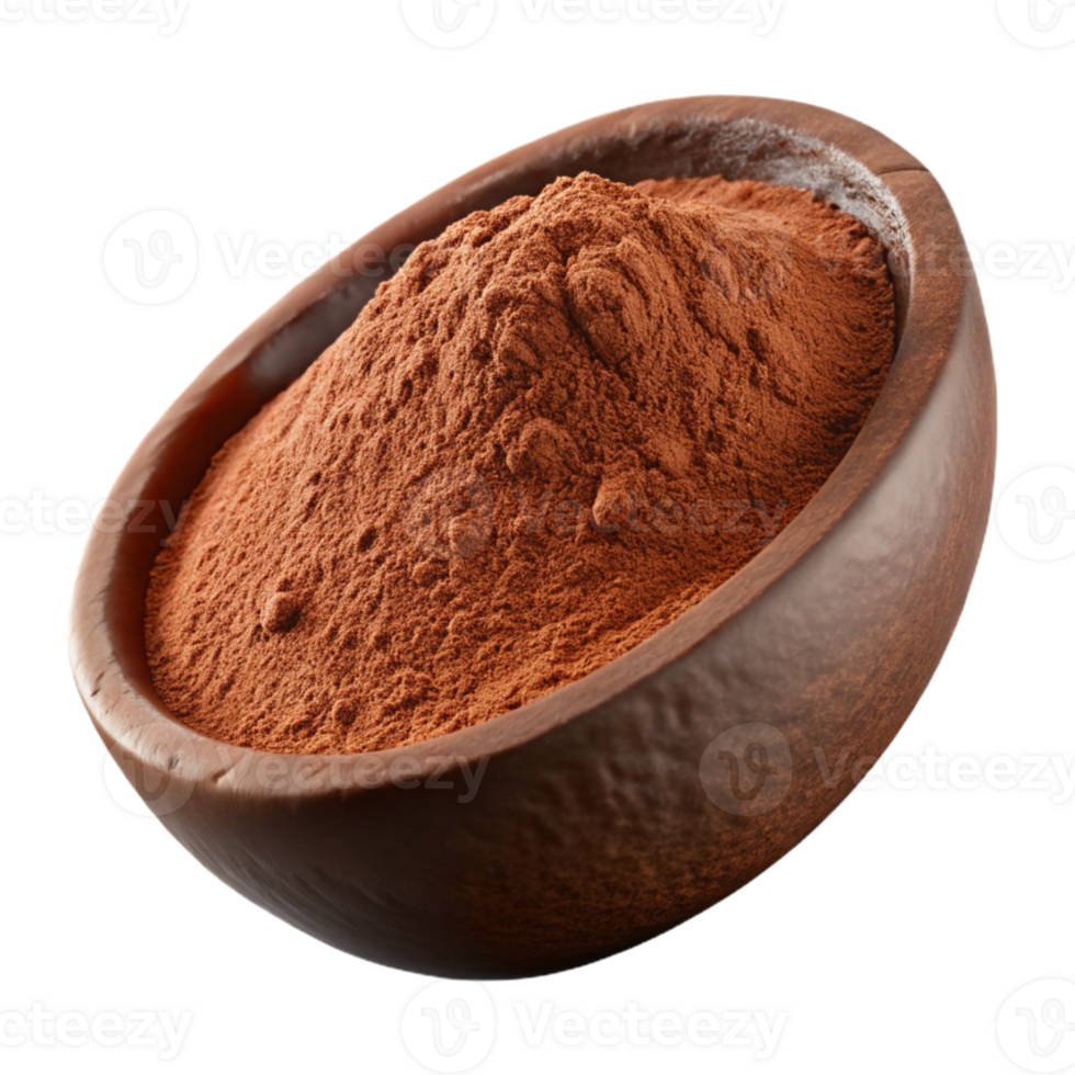 magnificent classic Cocoa Powder Cutout with Rich Brown Color detailed png