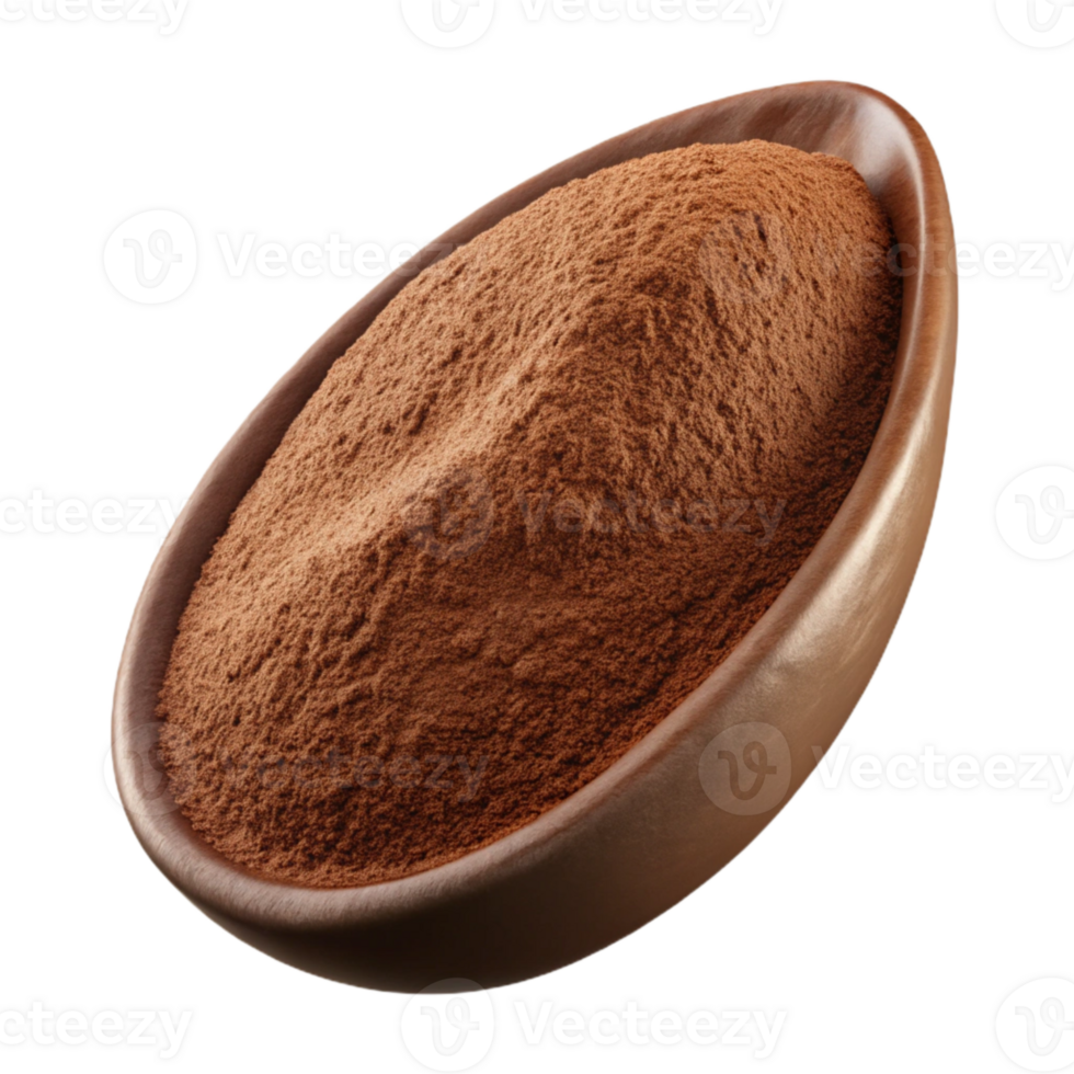 wonderful creative Cocoa Powder Cutout with Rich Brown Color genuine png
