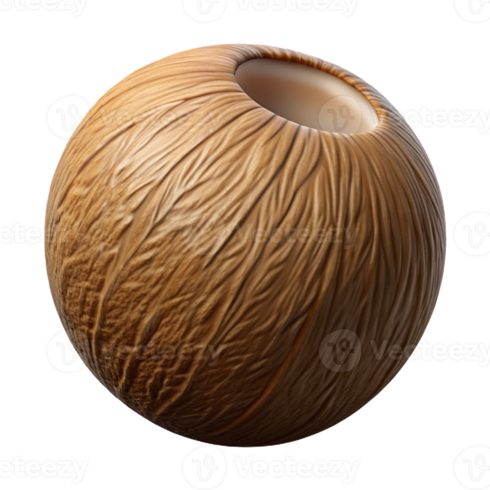 magnificent rustic Coconut Isolated with Brown Husk high quality png