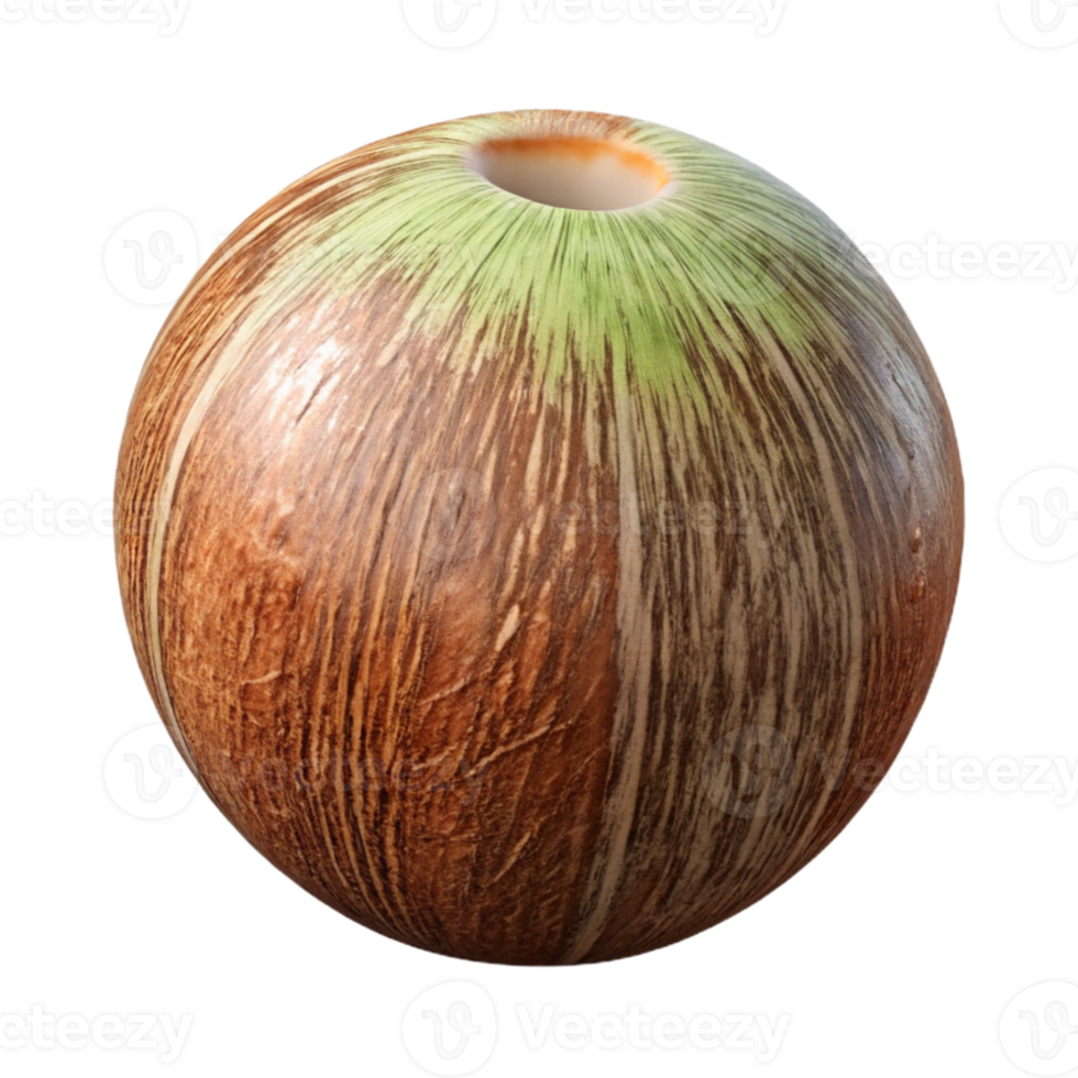 elegant creative Coconut Whole Fruit Cutout Transparent Background original png