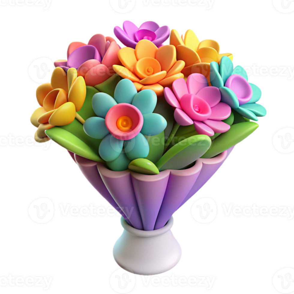 stunning rustic Colorful Flower Bouquet Isolated Element genuine png