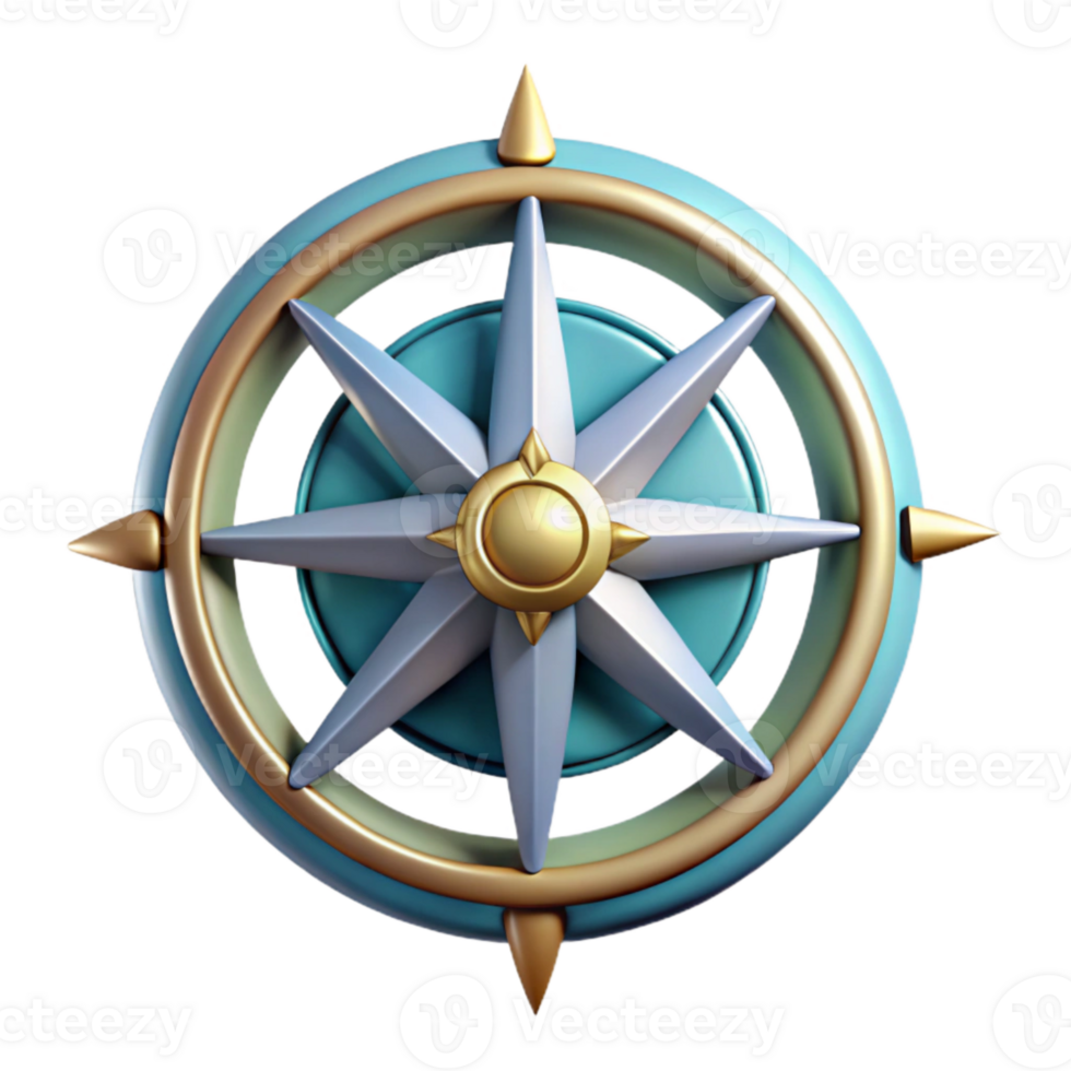 magnificent artistic Compass Rose Cutout Nautical Design 4K png