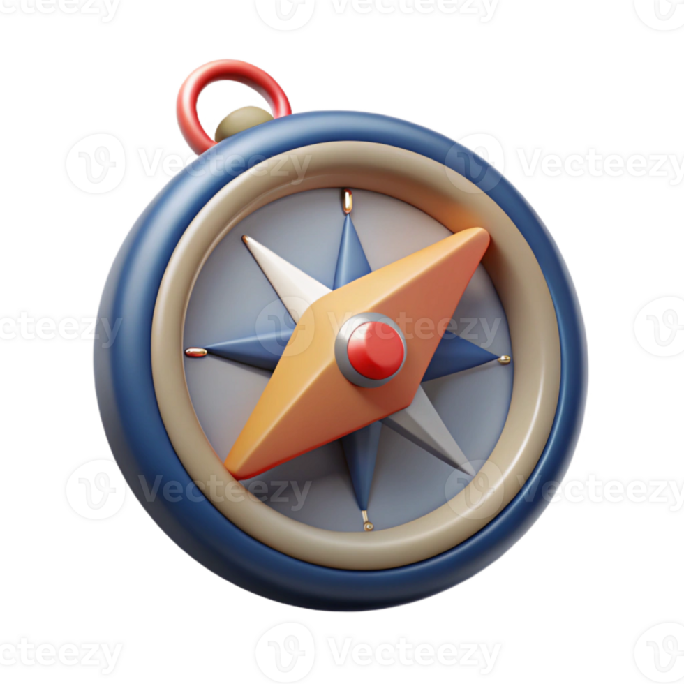 beautiful vintage Compass with North Arrow Cutout Element detailed png