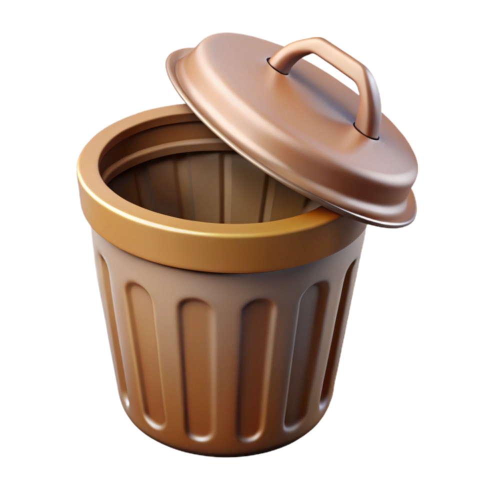 magnificent abstract Compost Bin Open Lid Isolated original png