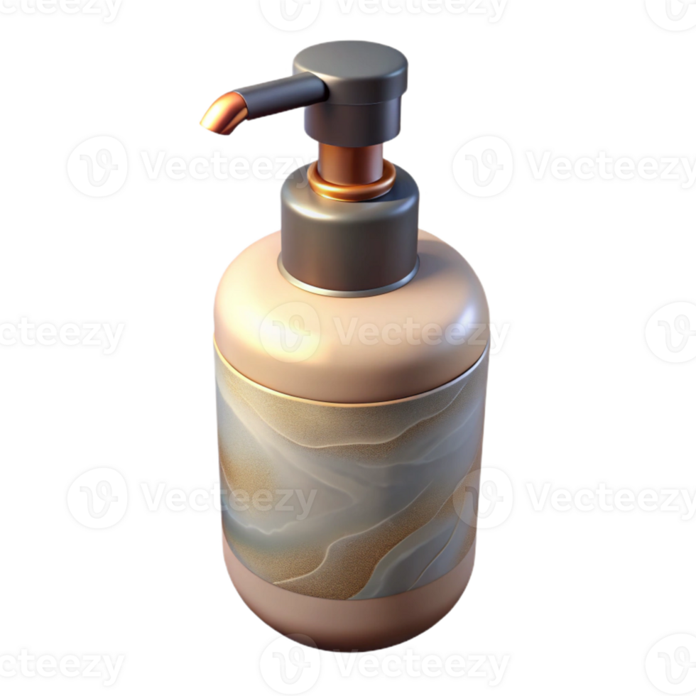 vibrant artistic Conditioner Bottle Pump Dispenser Transparent Background Cutout detailed png