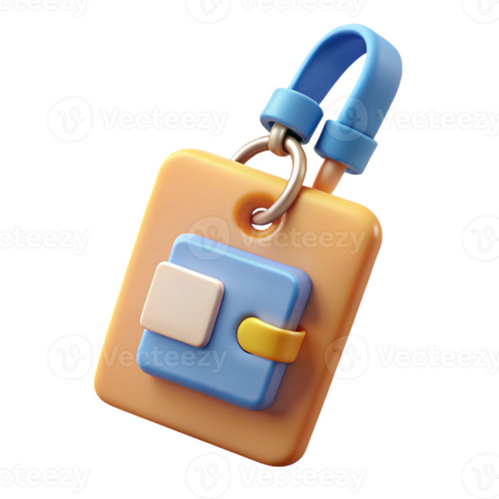 vibrant traditional Conference Badge with Lanyard Attached Transparent authentic png