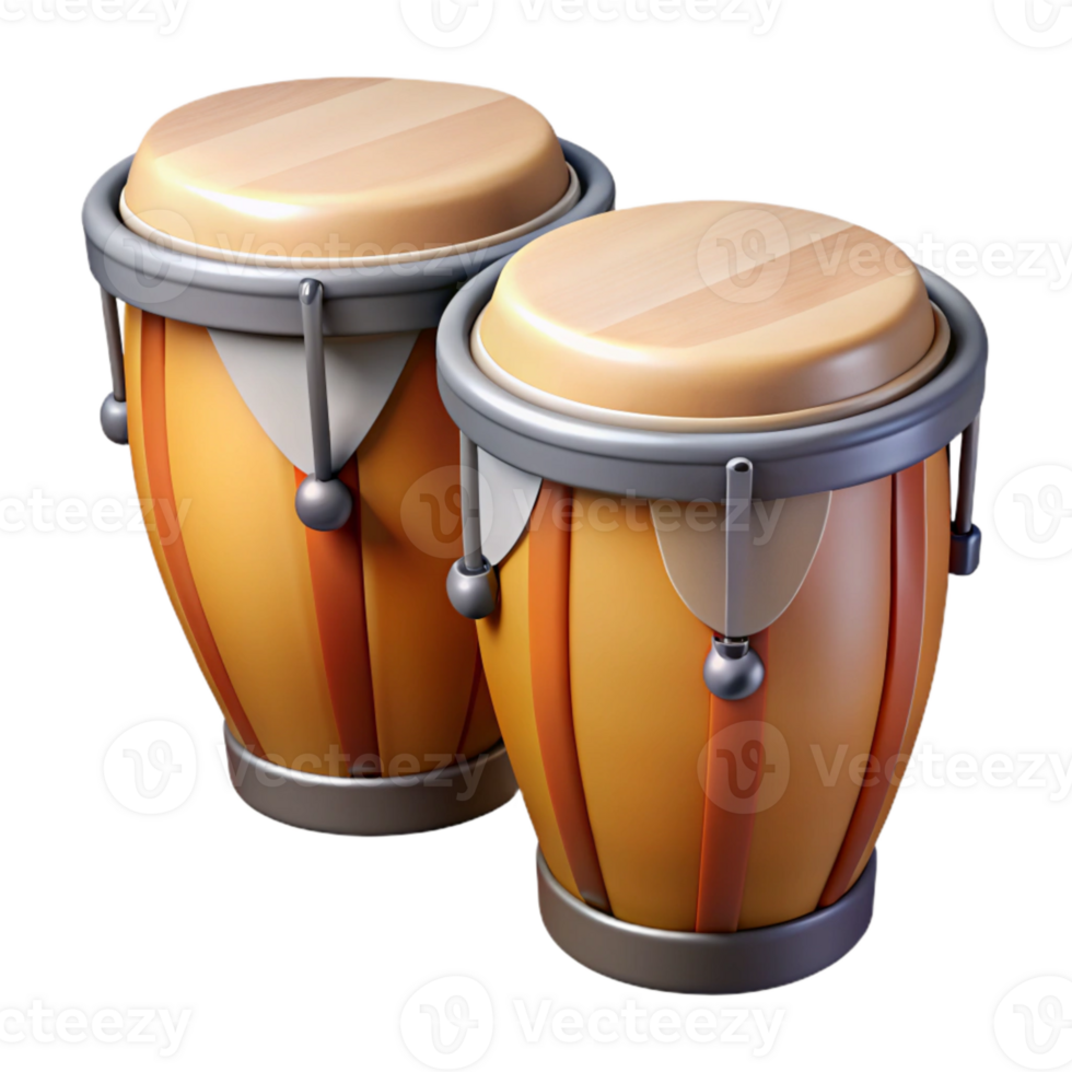magnificent artistic Conga Drums Set Cutout high resolution png
