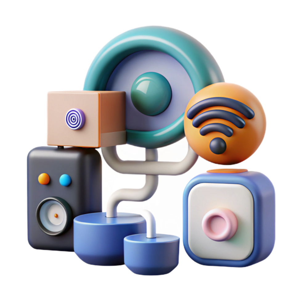 impressive modern Connected Home Devices Group Shot Cutout authentic png