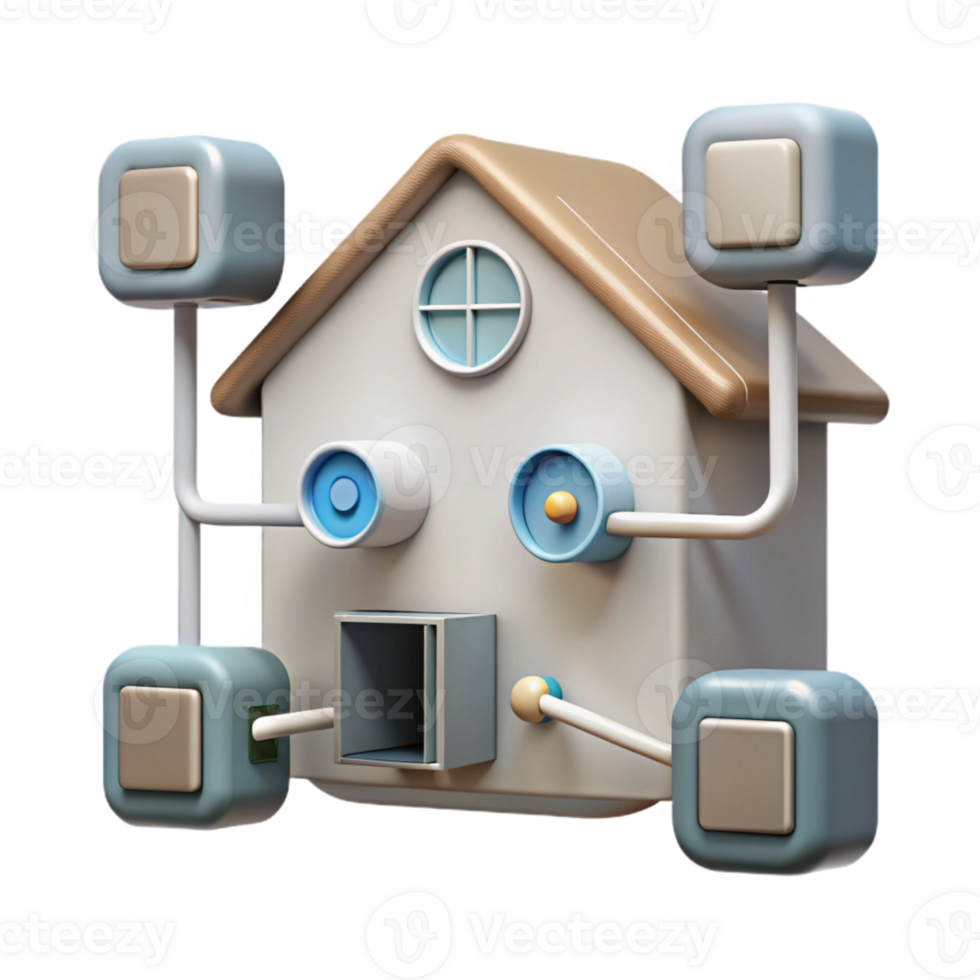 wonderful abstract Connected Home Devices Network Diagram Cutout high resolution png