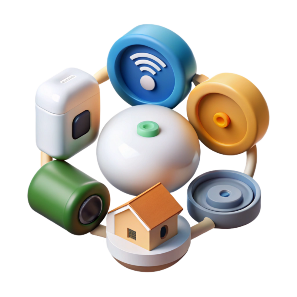 elegant classic Connected Home Devices Group Shot Cutout original png