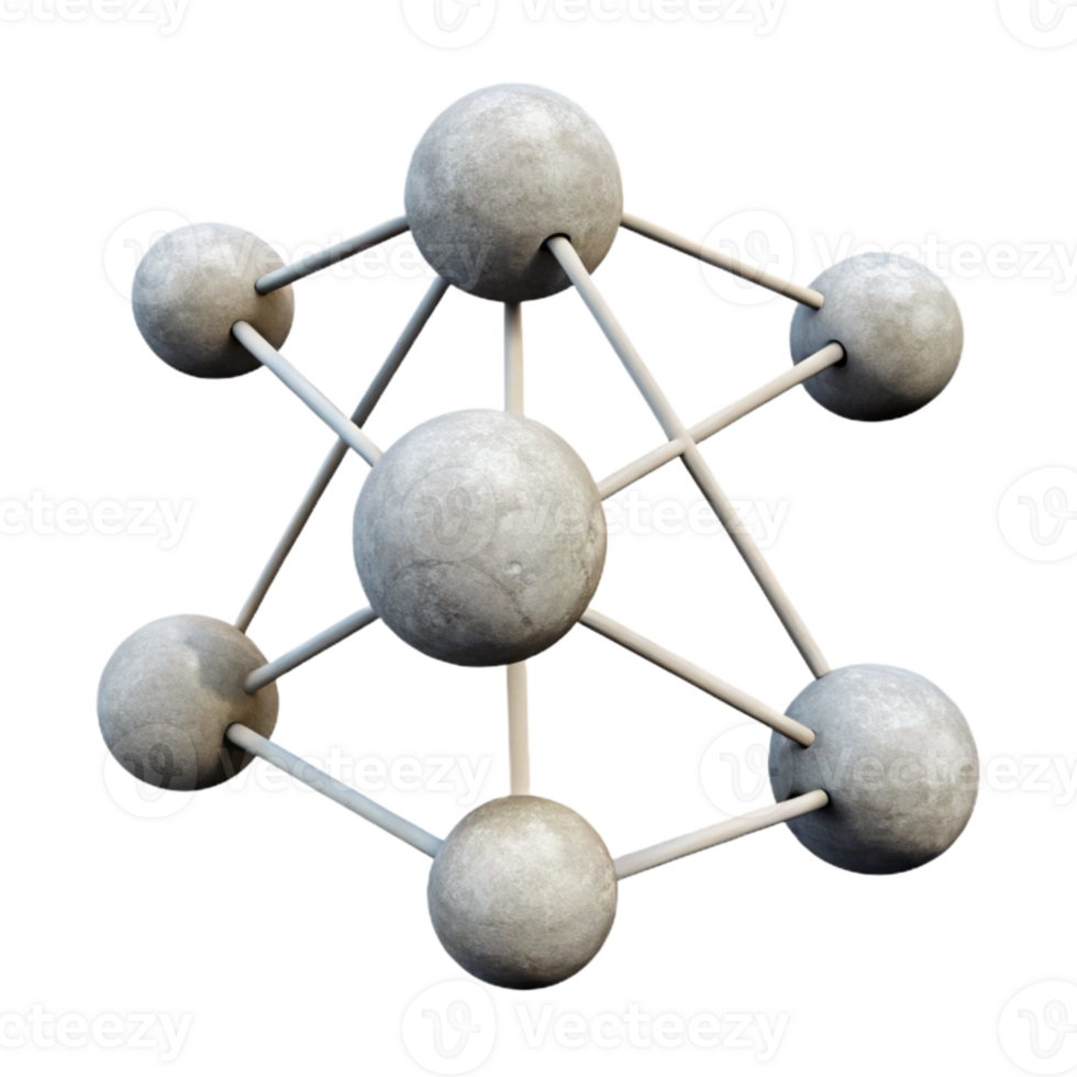 wonderful vintage Connected Network Nodes White Lines Isolated Element premium png