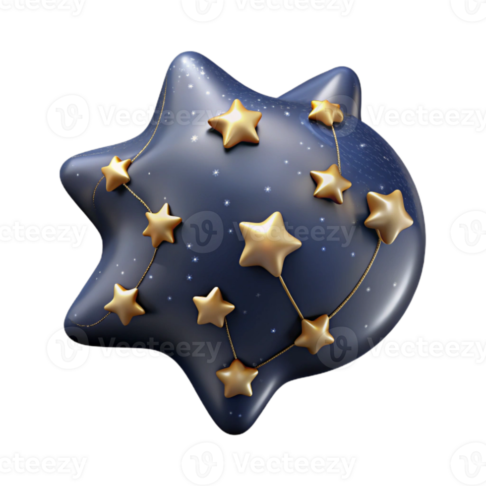 elegant modern Constellation of Stars in Night Sky Cutout professional png