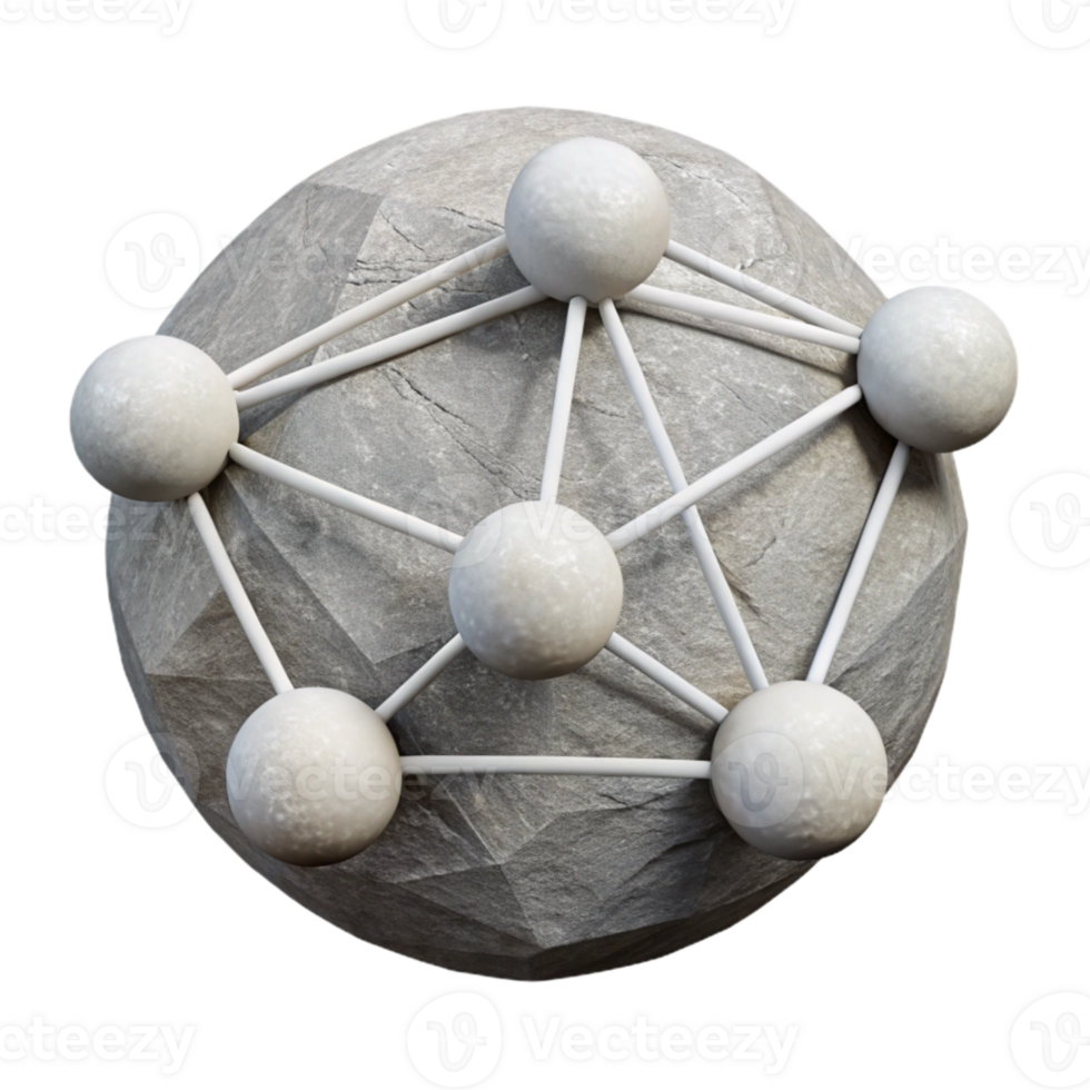 extraordinary vintage Connected Network Nodes White Lines Isolated Element authentic png