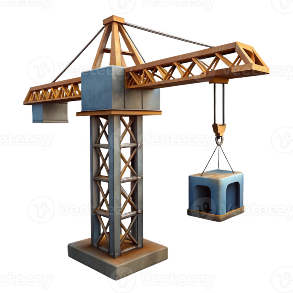 magnificent traditional Construction Crane Silhouette Cutout Transparent Background high resolution png
