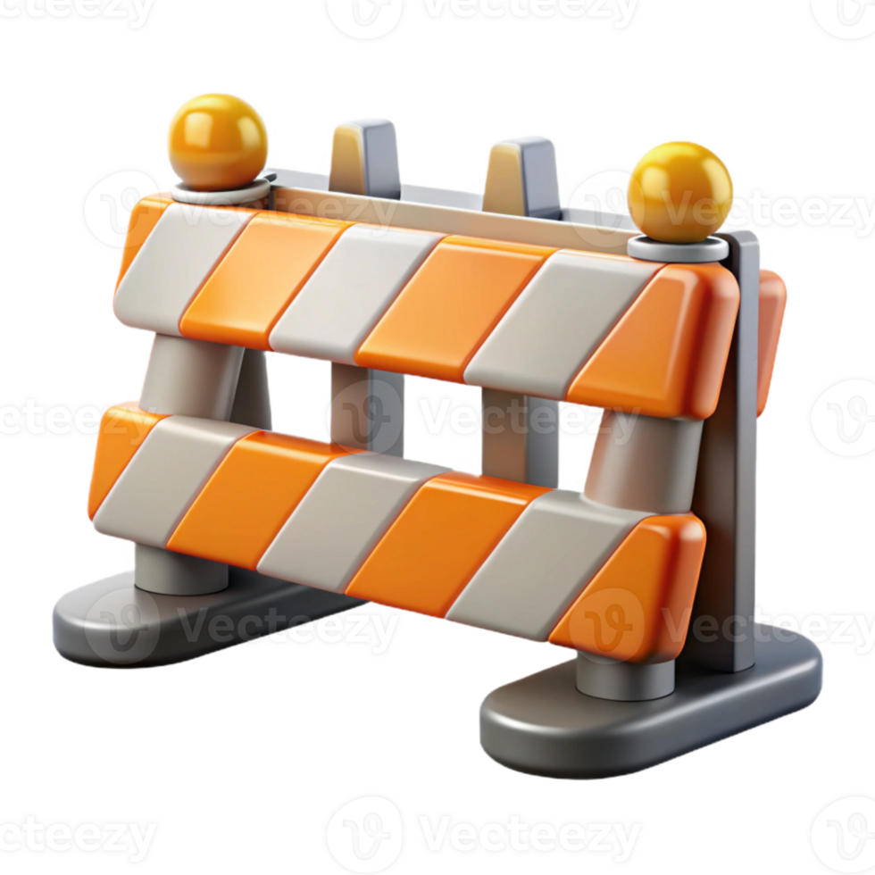 stunning rustic Construction Site Safety Fence Transparent Background detailed png