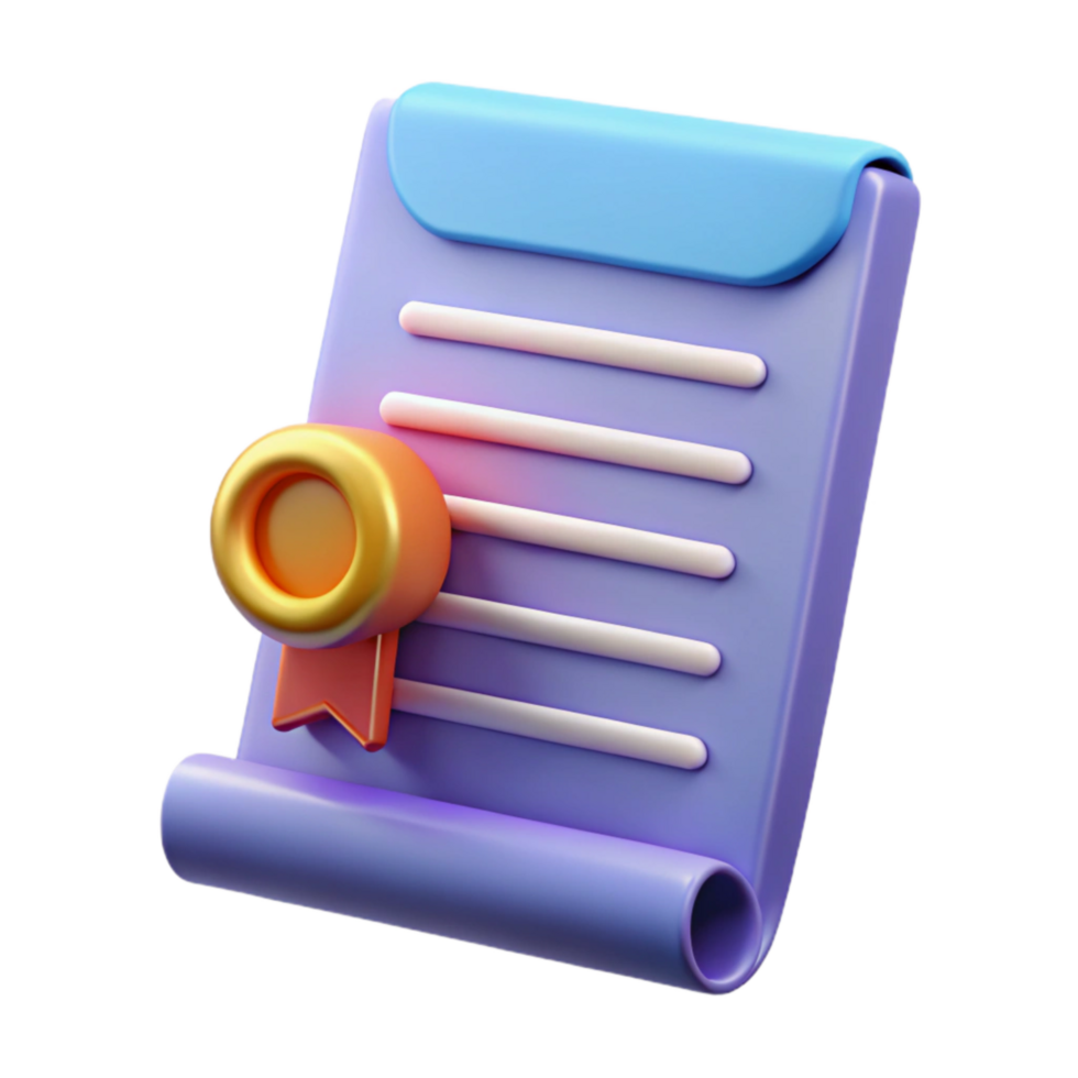 magnificent modern Contract Document with Seal Cutout exclusive png