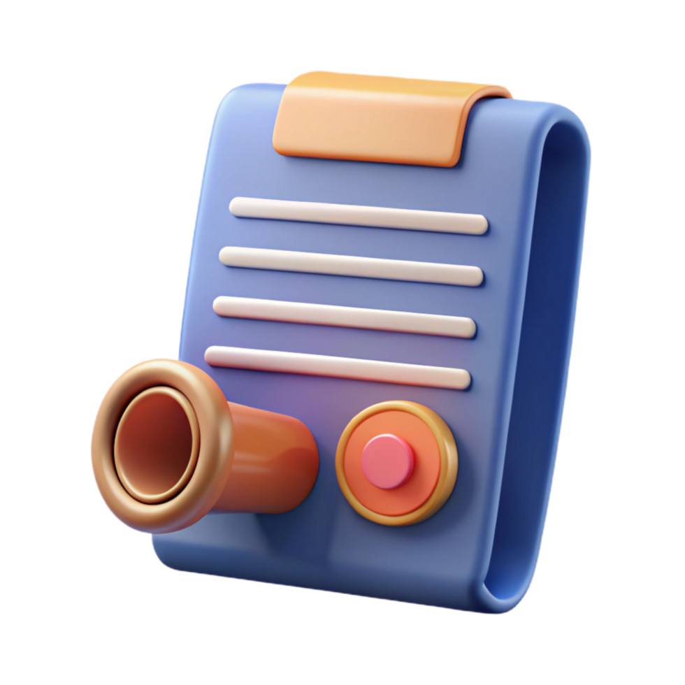magnificent modern Contract Document with Stamp Cutout authentic png