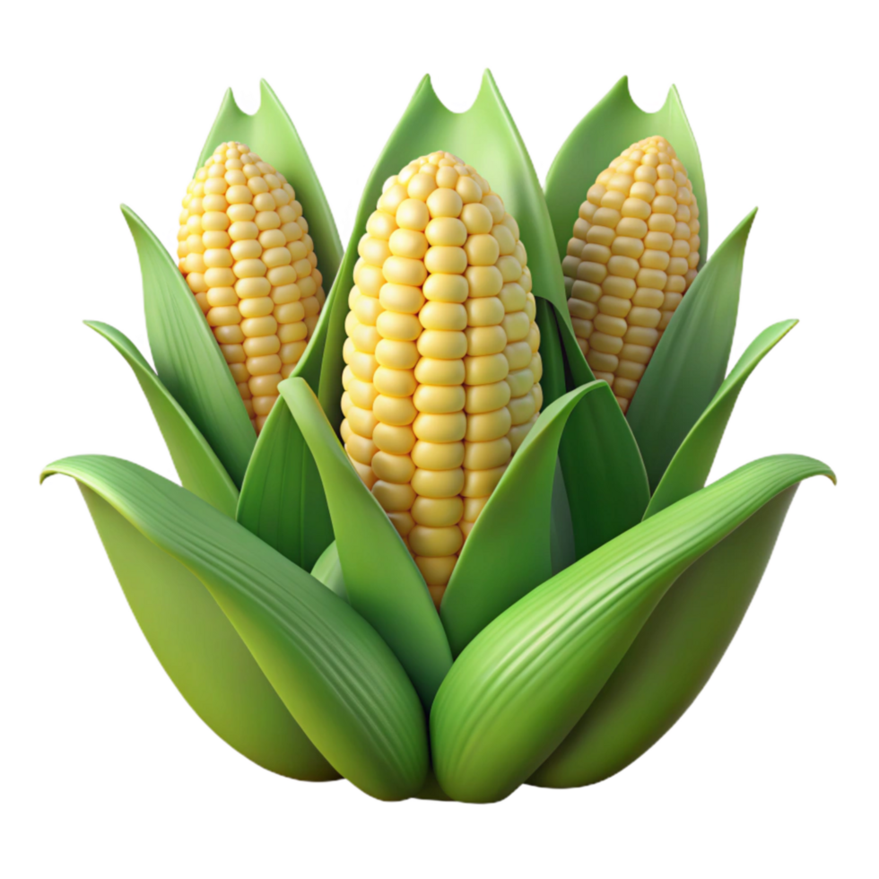 extraordinary vintage Corn Field Green Stalks Ripe Ears Transparent Background professional png