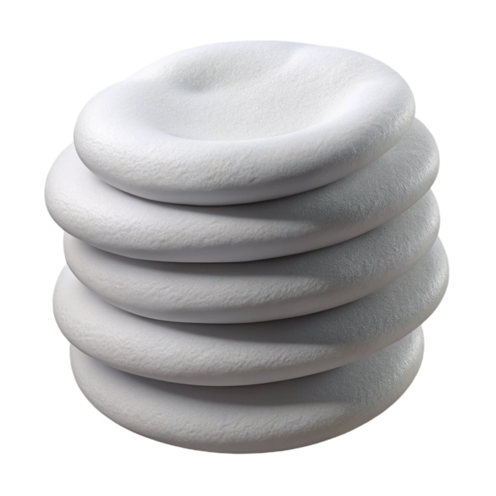 wonderful contemporary Cotton Pads Stack White Soft Texture Isolated high resolution png