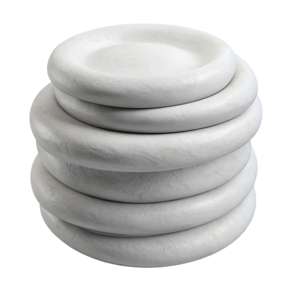 wonderful abstract Cotton Pads Stack White Soft Texture Isolated authentic png