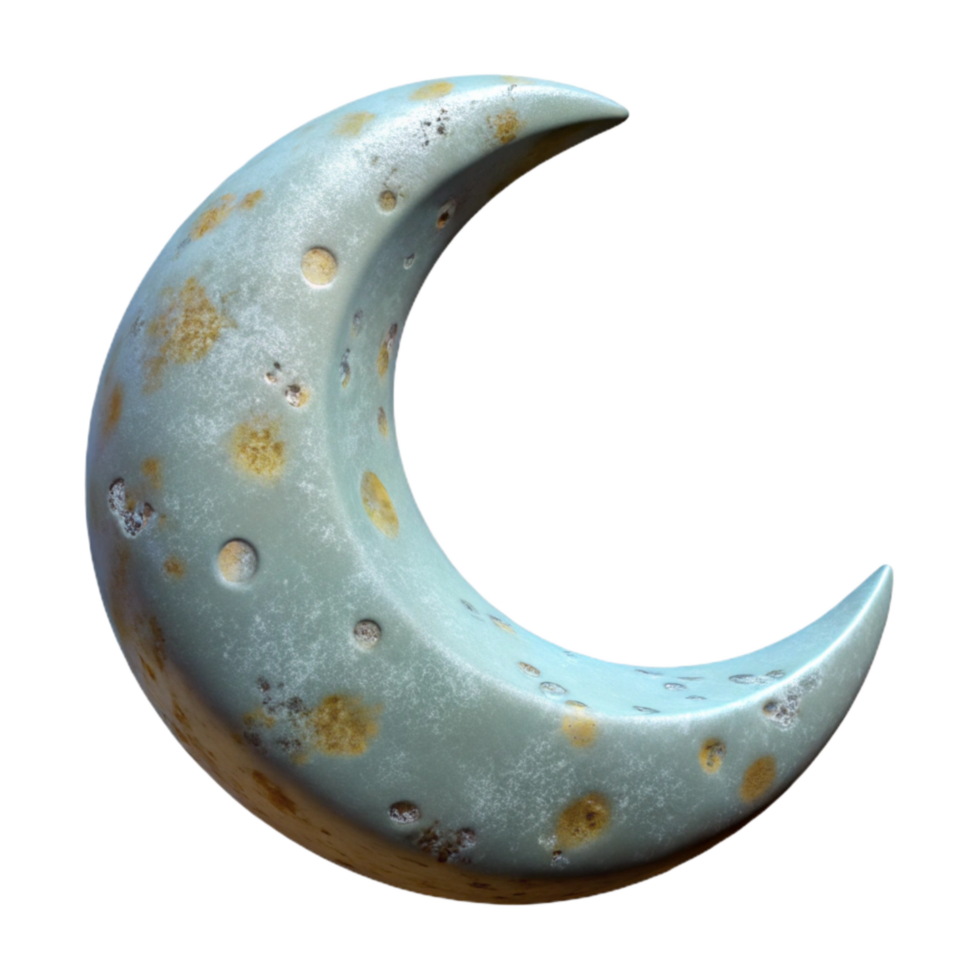 stunning artistic Crescent Moon Phase Isolated Cutout original png