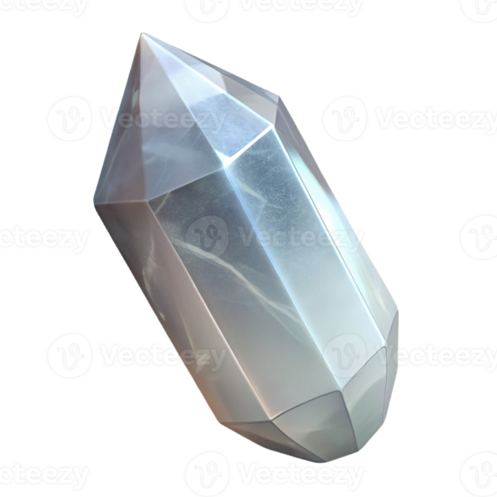 dramatic contemporary Crystal Clear Quartz Point Isolated Element high resolution png