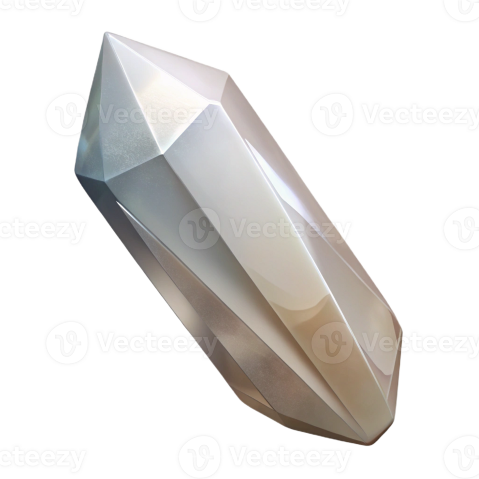 impressive vintage Crystal Clear Quartz Point Isolated Element 4K png