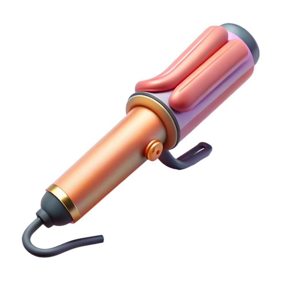 magnificent classic Curling Iron Ceramic Barrel Isolated Element authentic png