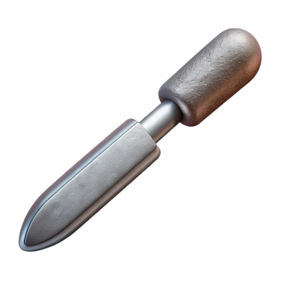 vibrant contemporary Cuticle Pusher Metal Double Ended Isolated genuine png
