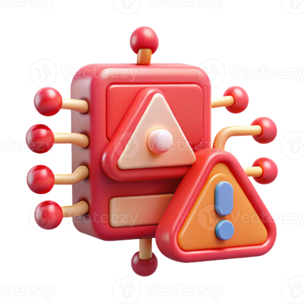 beautiful traditional Cyber Attack Visualization Red Warning Cutout exclusive png
