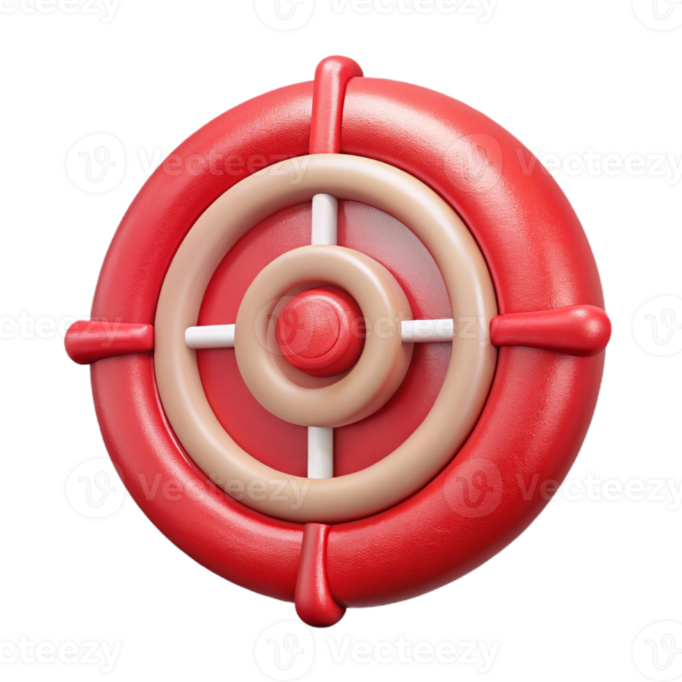 beautiful modern Cybersecurity Threat Hunting Icon Red Target Transparent Background authentic png
