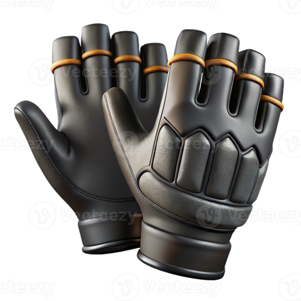 wonderful contemporary Cycling Gloves Black Color Isolated original png