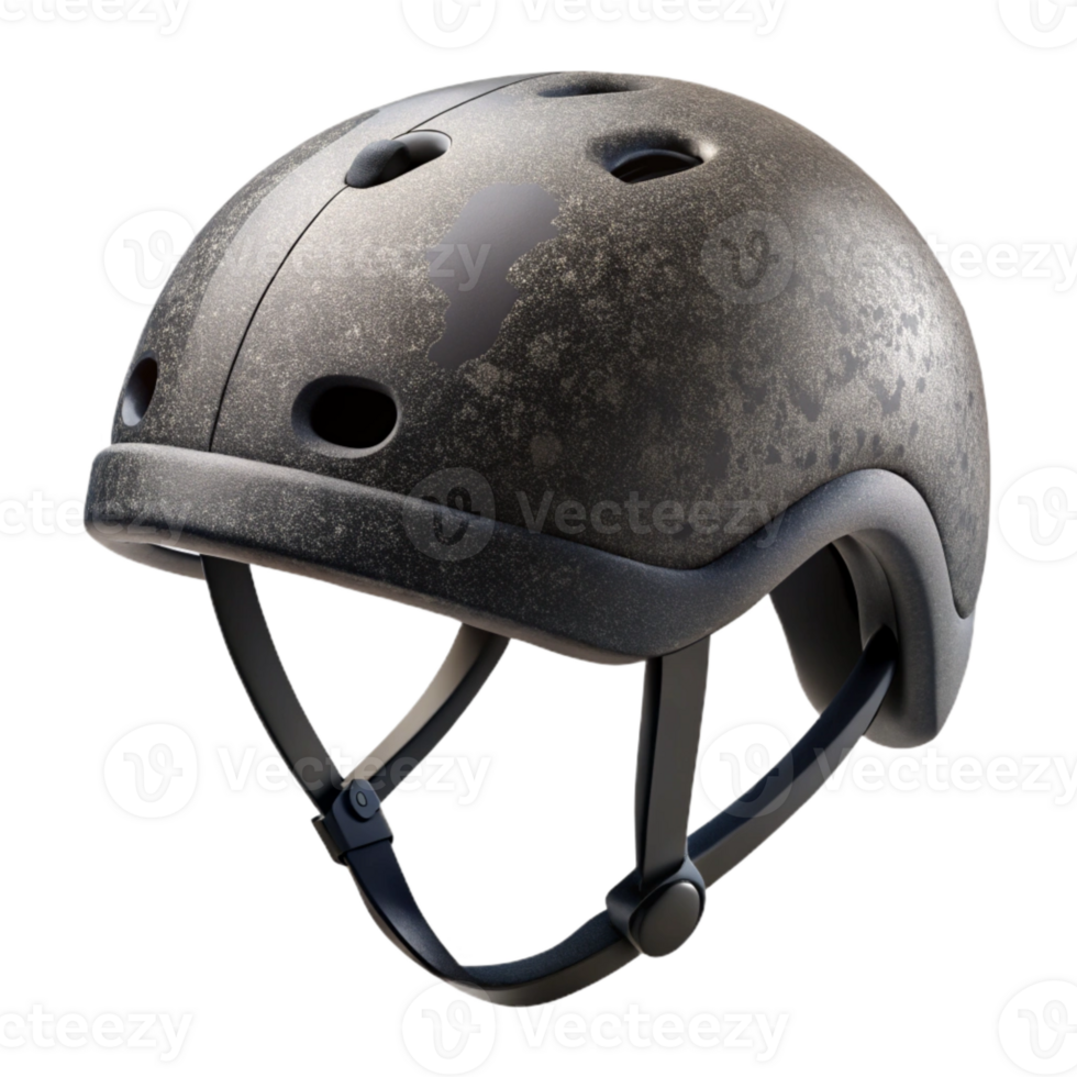 wonderful creative Cycling Helmet Black Matte Finish Cutout detailed png