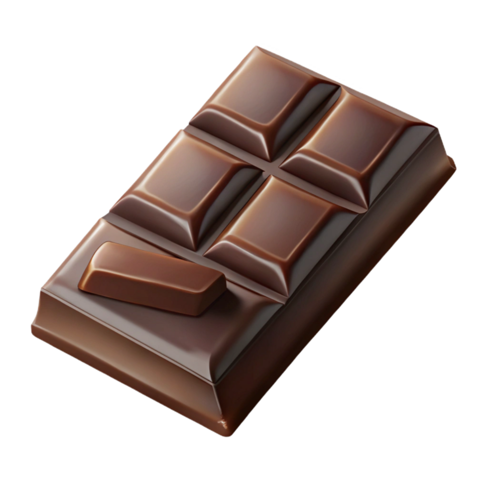 impressive vintage Dark Chocolate Bar Cutout with Bite Mark premium png