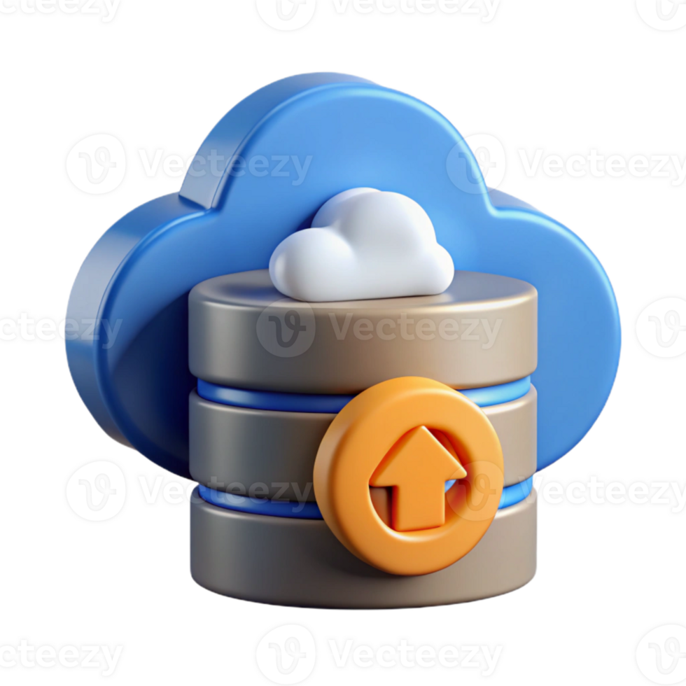magnificent modern Data Backup and Recovery Icon Gray Cloud Isolated genuine png