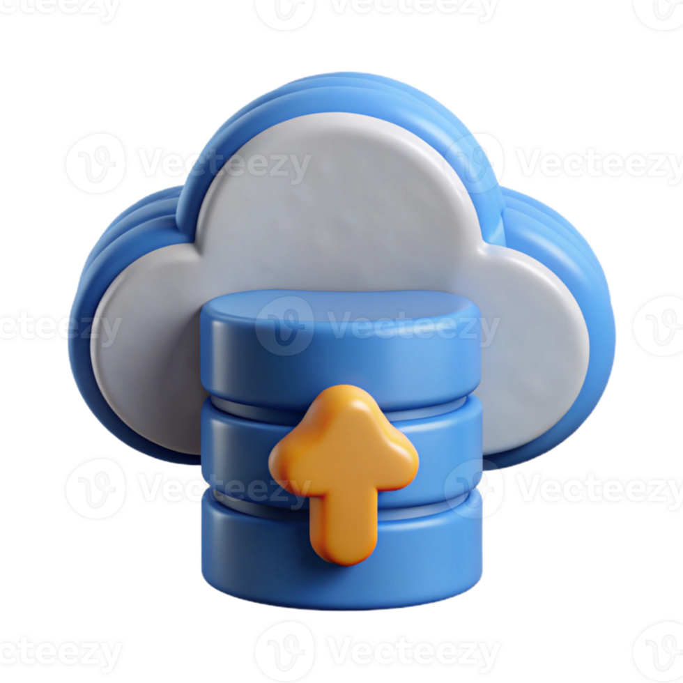 stunning artistic Data Backup to Cloud Icon with Up Arrow Transparent Background original png