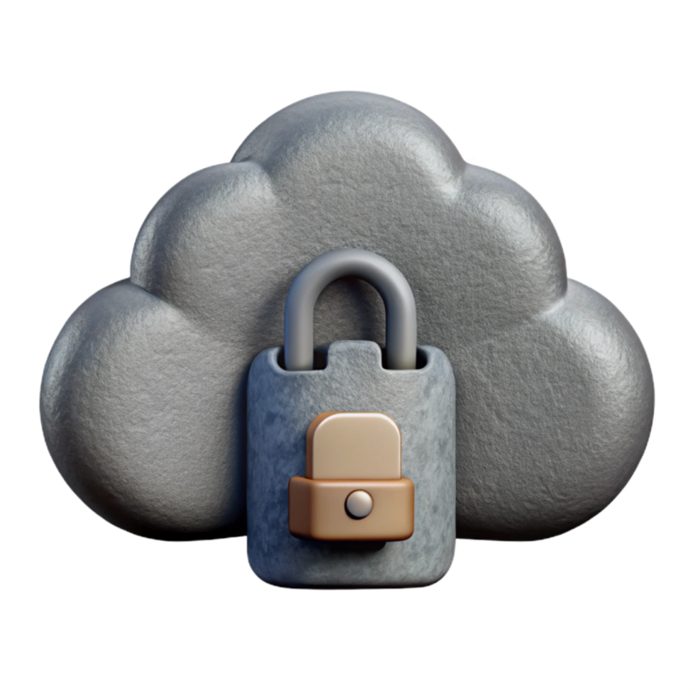 vibrant rustic Data Backup Strategy Icon Gray Cloud Cutout original png