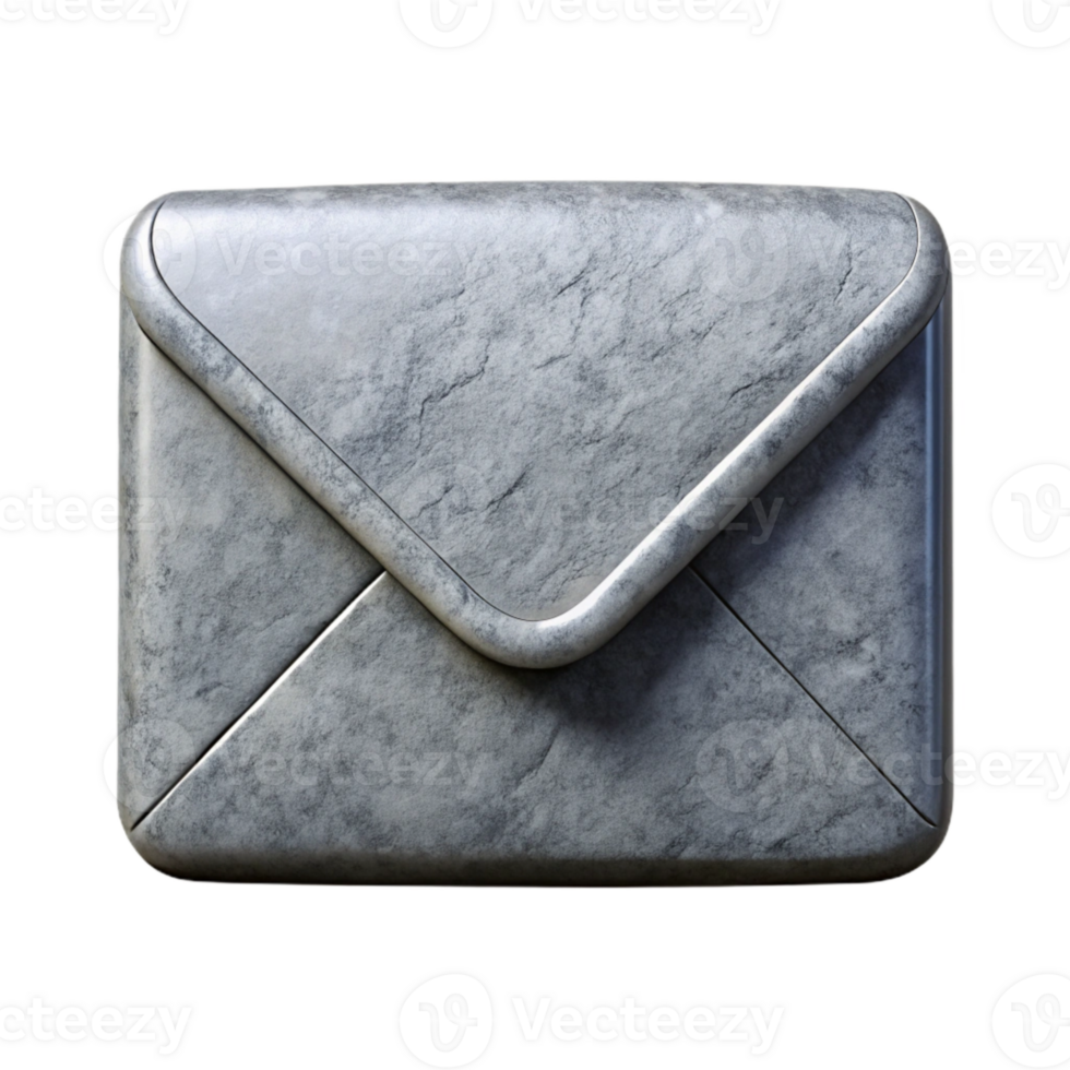elegant artistic Data Breach Notification Icon Gray Envelope Transparent Background original png