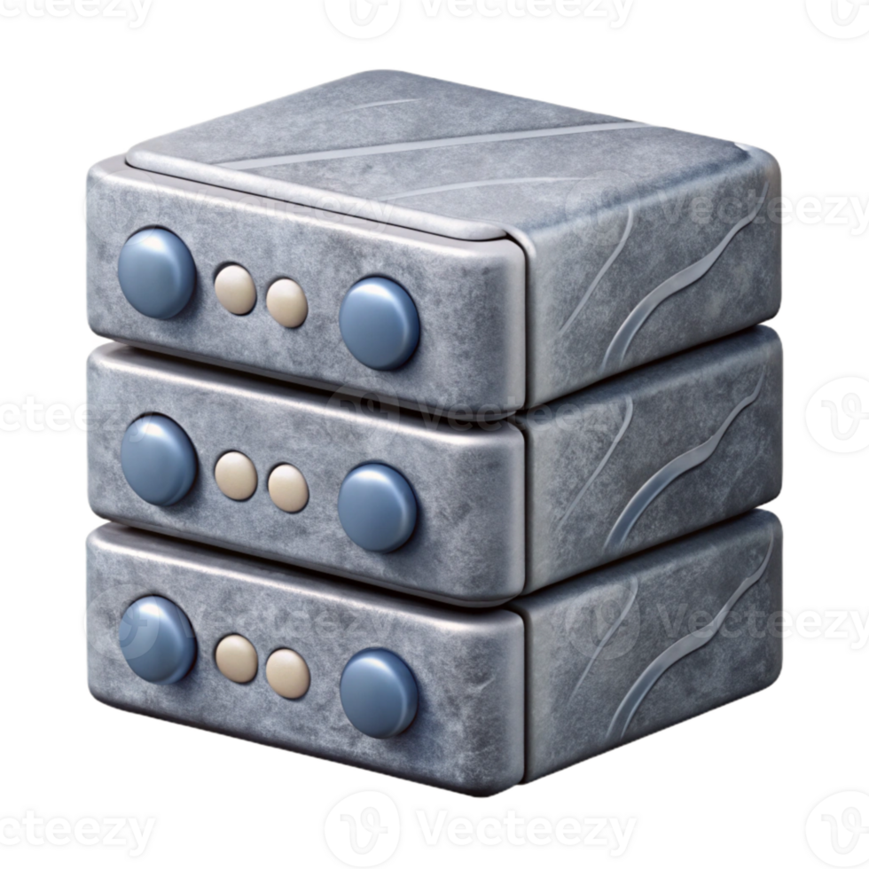 serene rustic Data Center Infrastructure Icon Gray Server Rack Transparent Background original png