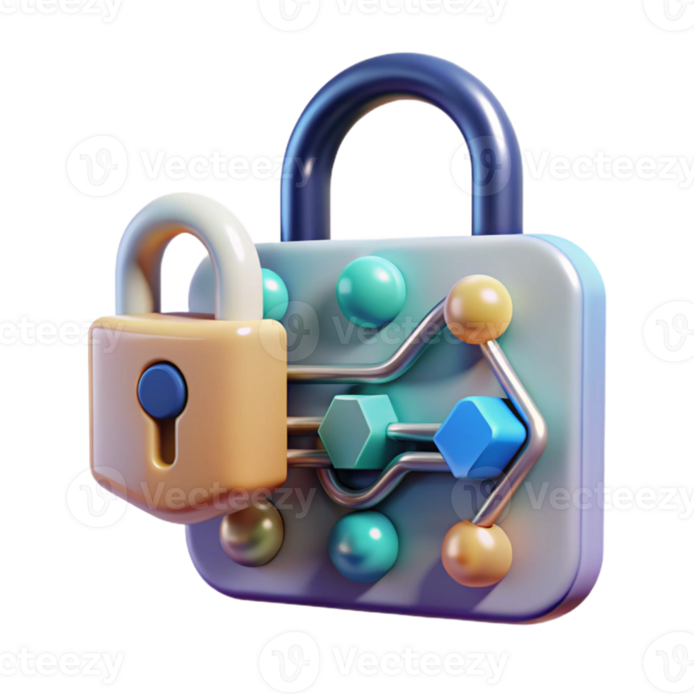 wonderful traditional Data Encryption Algorithm Visualization Transparent Background detailed png