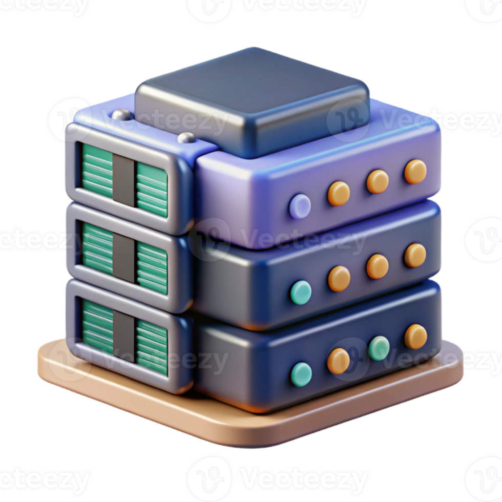 wonderful vintage Data Center with Servers Isolated Element professional png