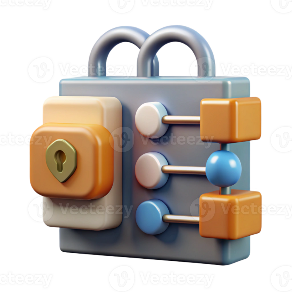 elegant rustic Data Encryption Algorithm Visualization Transparent Background premium png