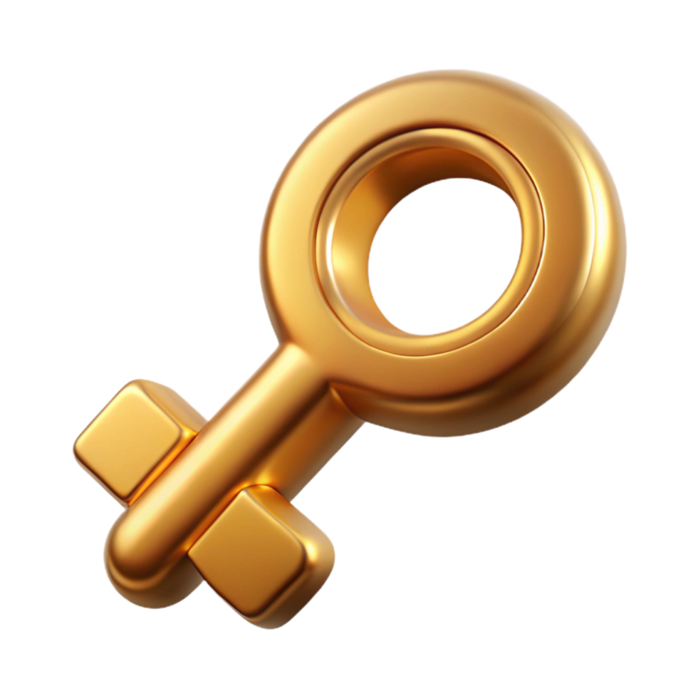 extraordinary artistic Data Encryption Key Icon Gold Ornate Cutout exclusive png