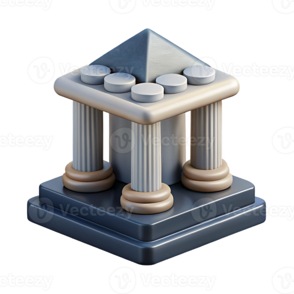 vibrant classic Data Governance Framework Icon Gray Pillars Isolated genuine png